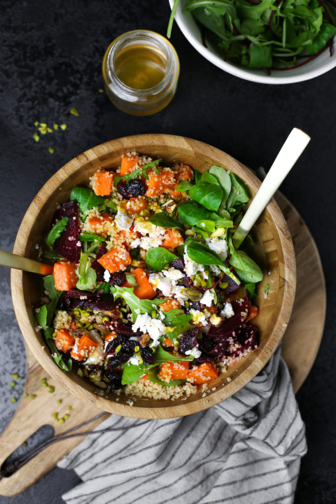 Süßkartoffel-Couscous-Salat mit roter Bete - Marisa&amp;#39;s Table